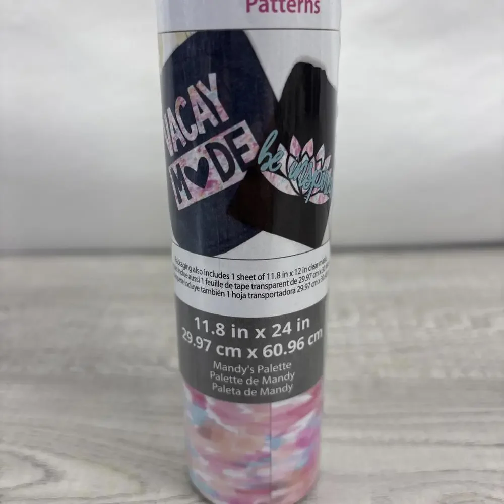 Siser EasyPatterns HTV Heat Transfer Vinyl Sparkle Berry Mandy's Palette